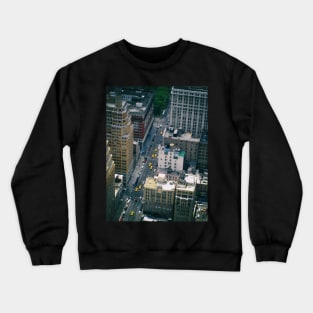 New York City traffic from Above Crewneck Sweatshirt